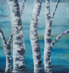 Birch on Blue 2