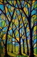 Stain Glass Forest 2,  2'x3'