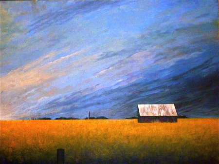 Morning Has Broken Over Lonely Old Barn
