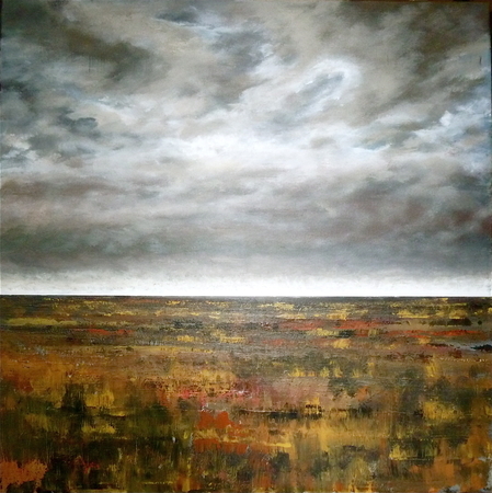 30"x30" Grey Skies