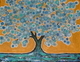 11"x14" Blue Bubble Tree