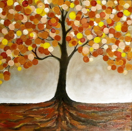 16"x16" The Bubble Tree